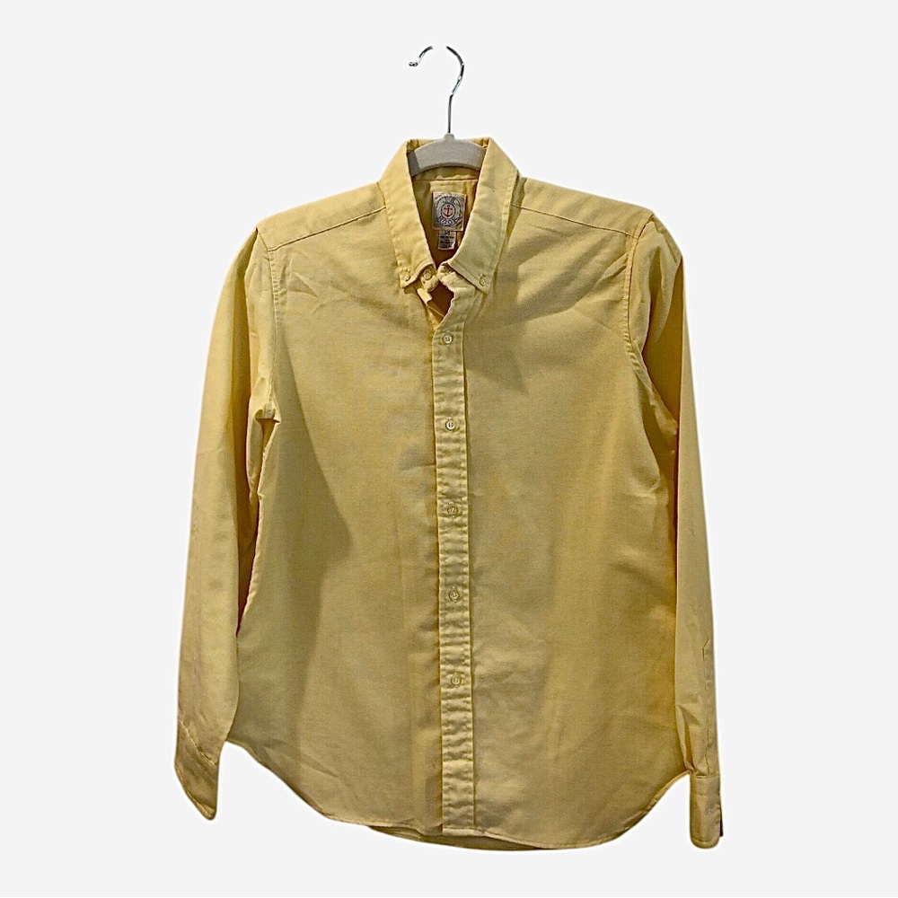 Vintage Women’s J.G. Hook Yellow Classic Button-Up Shirt